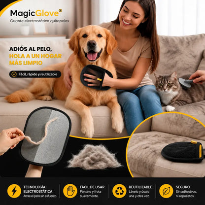 MagicGlove - Guante electrostático quitapelos (Promo: Paga 1 y lleva 2)