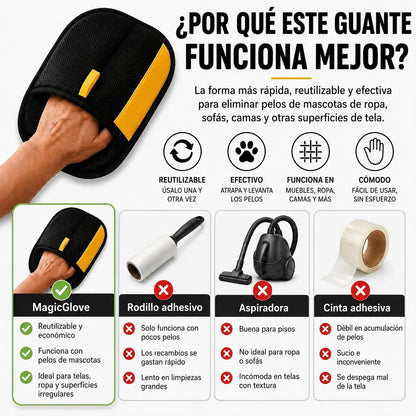 MagicGlove - Guante electrostático quitapelos (Promo: Paga 1 y lleva 2)