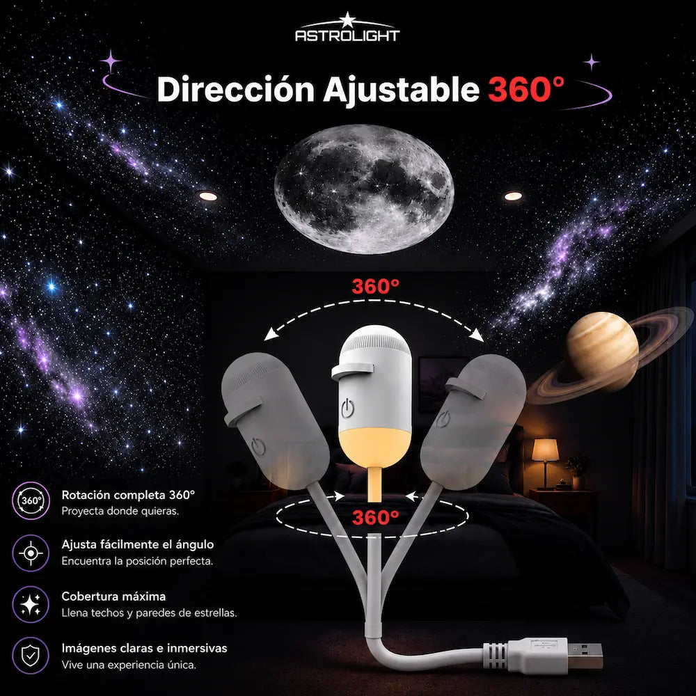 AstroLight™ - Proyector de Galaxias