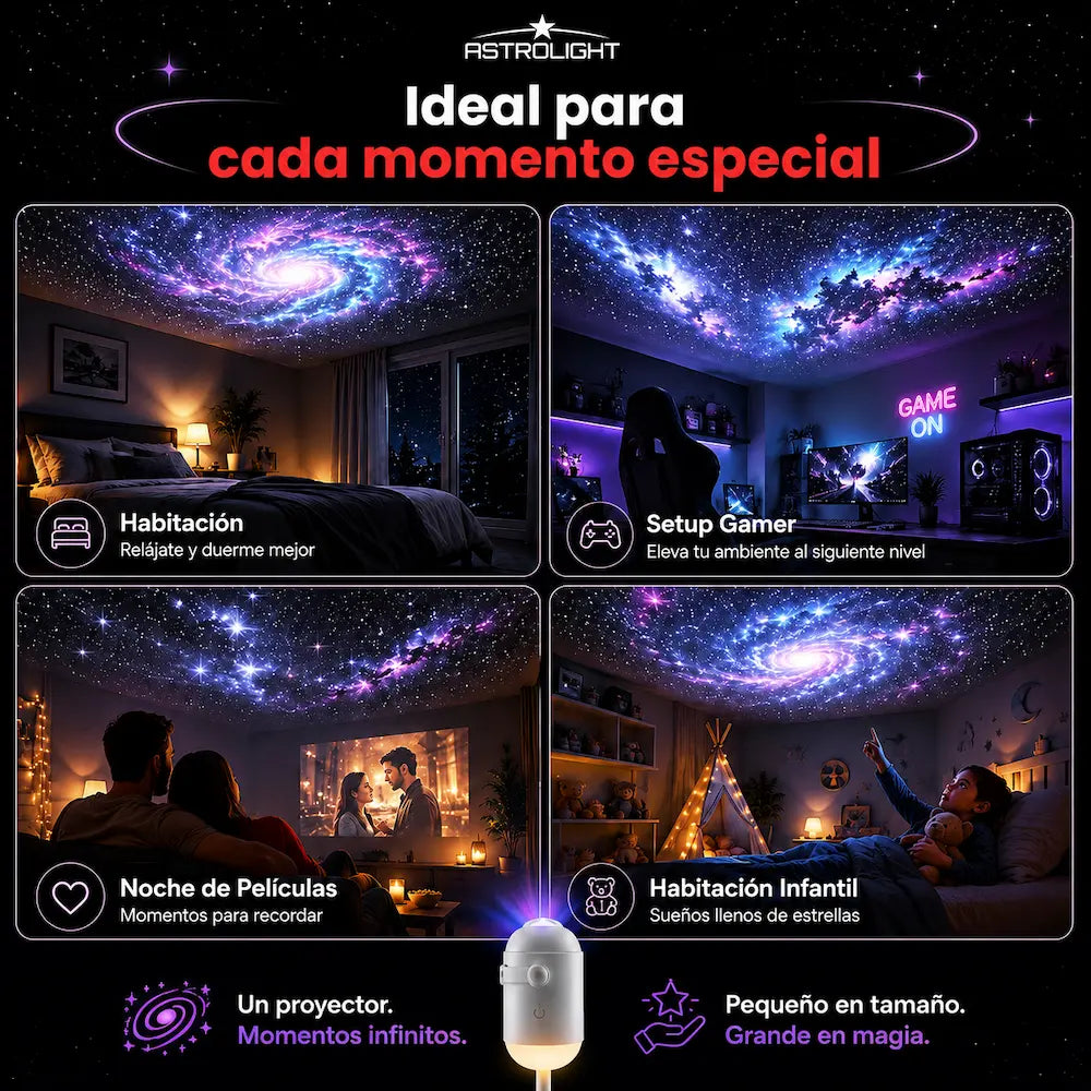 AstroLight™ - Proyector de Galaxias