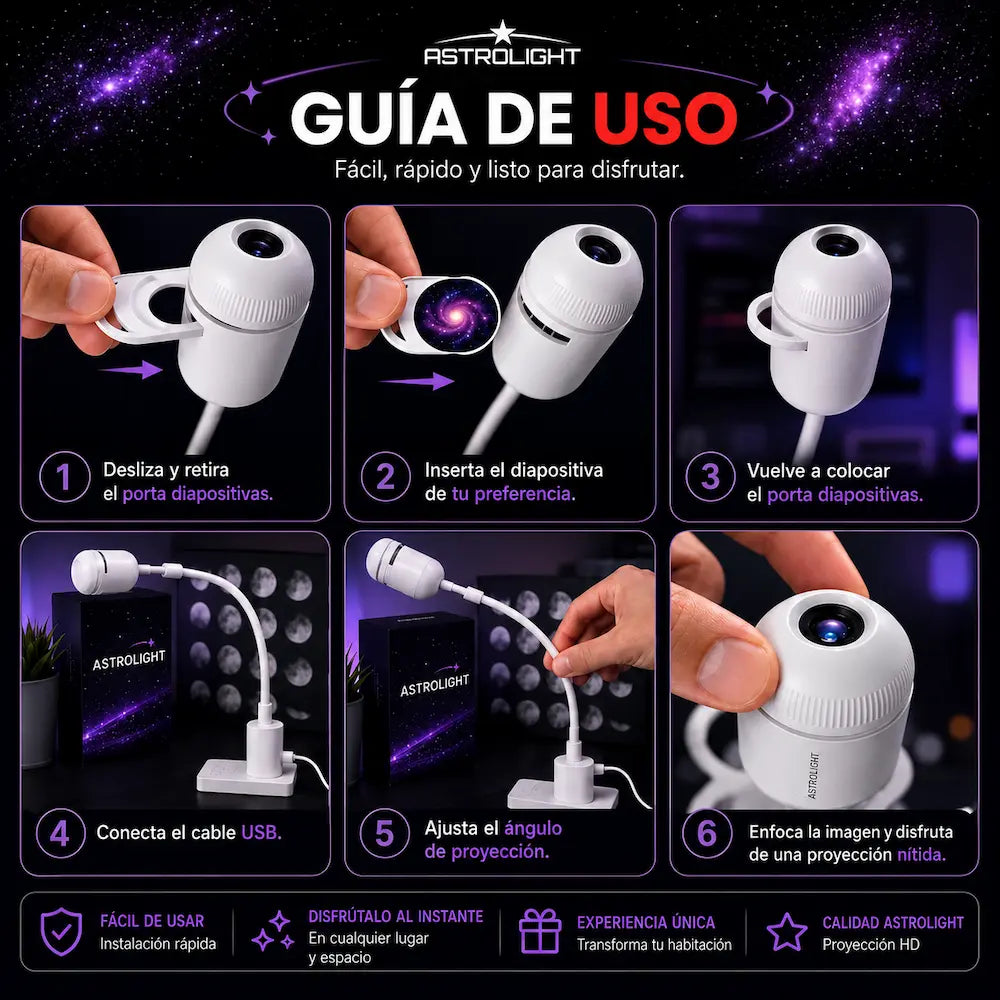 AstroLight™ - Proyector de Galaxias